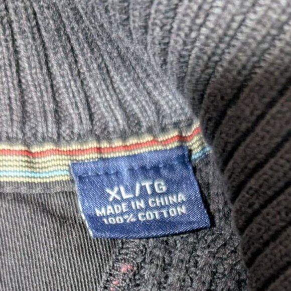 Tommy Bahama Coastal Shores Half-Zip Sweater Mens XL Preppy Pullover Cotton - Picture 4 of 10